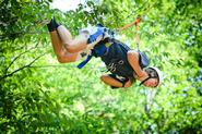 Gordon Bogardus '16 demonstrates a dangling participle during Adirondack Adventure.